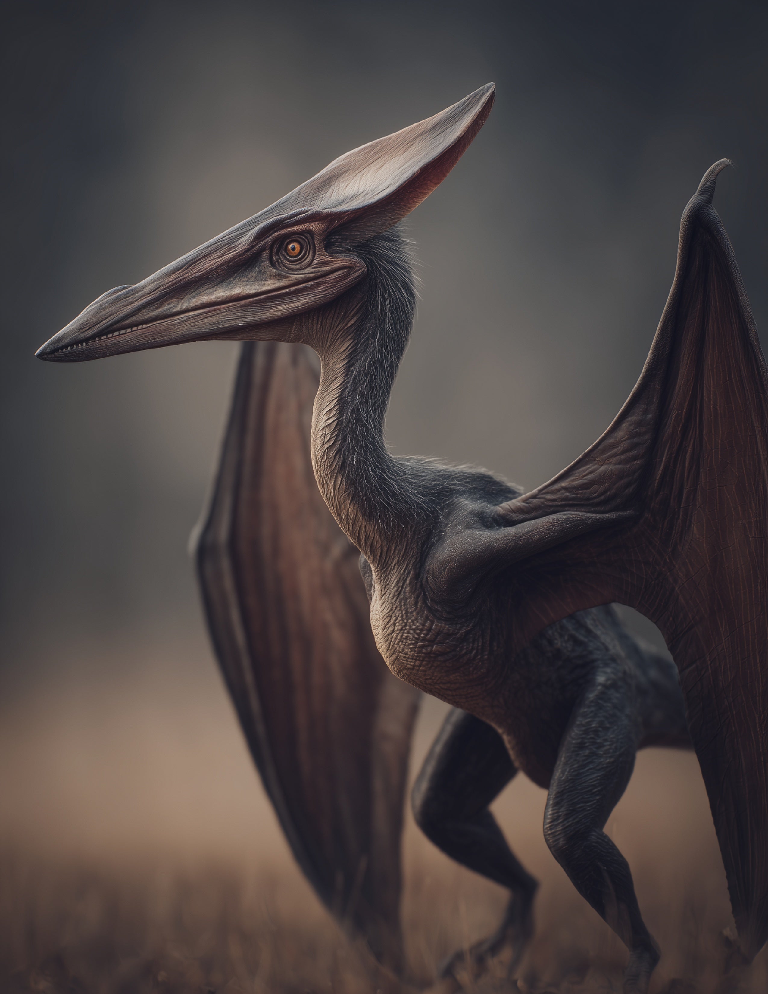 Pterodactyl — Realistic Art, Deep Contrast Digital Wall Art, 3 Sizes Included, Living Room Decor