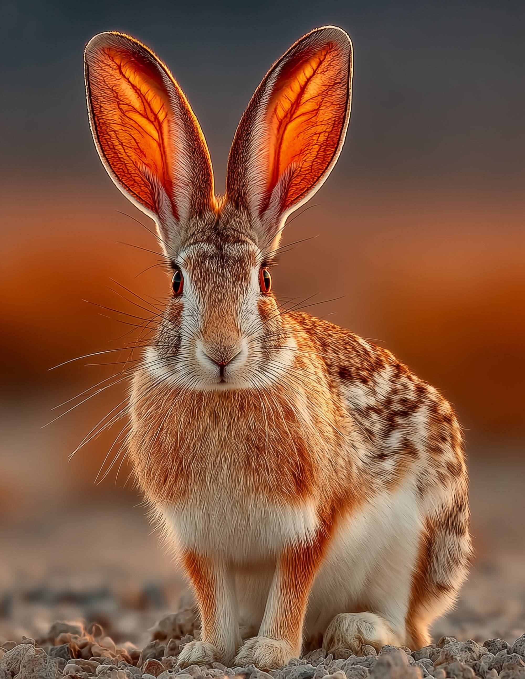 Bunny Rabbit — Realistic Art, Natural Tones Digital Wall Art, 3 Sizes Included, Living Room Decor