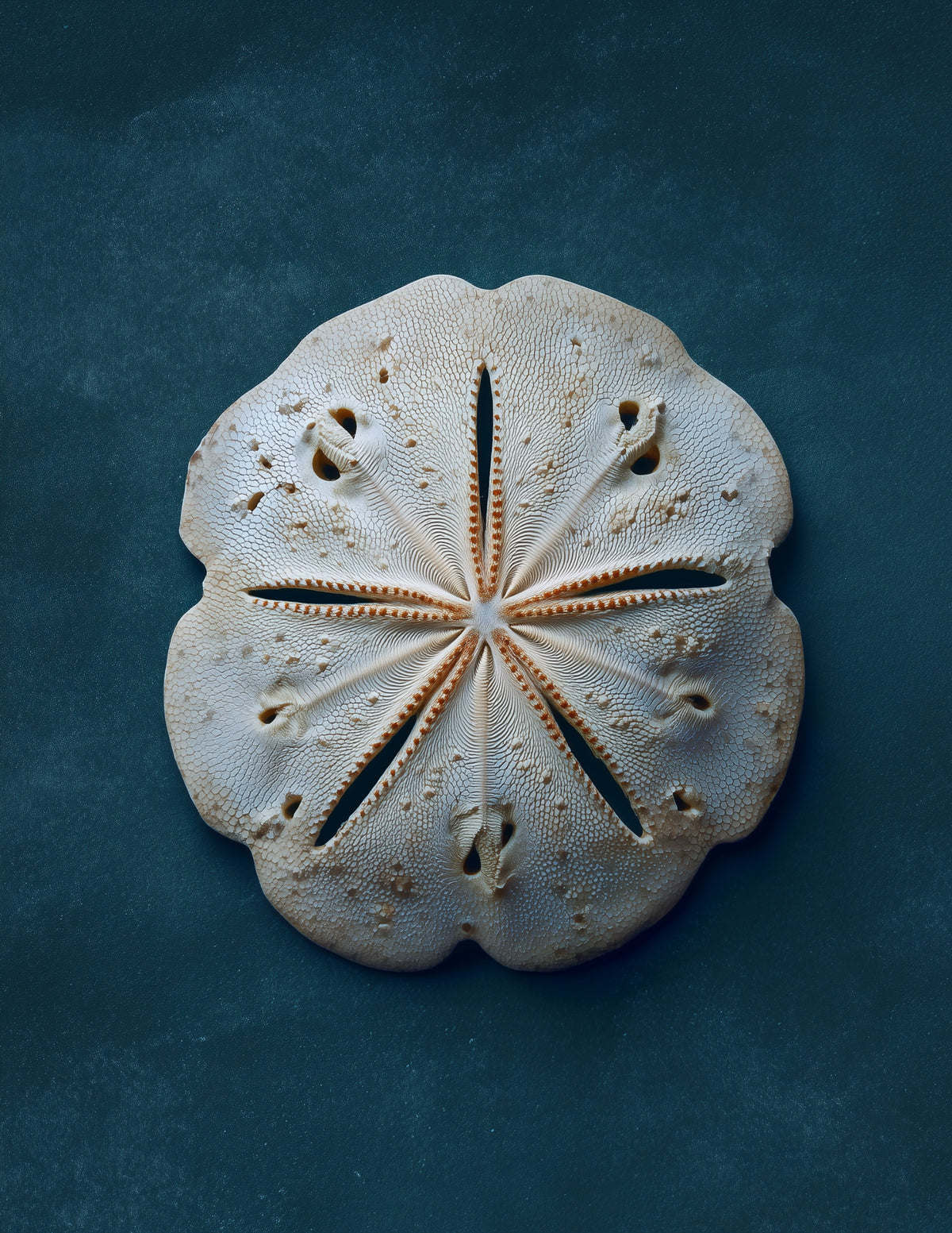 Sand Dollar — Realistic Art, Teal Hues Digital Wall Art, 3 Sizes Included, Living Room Decor