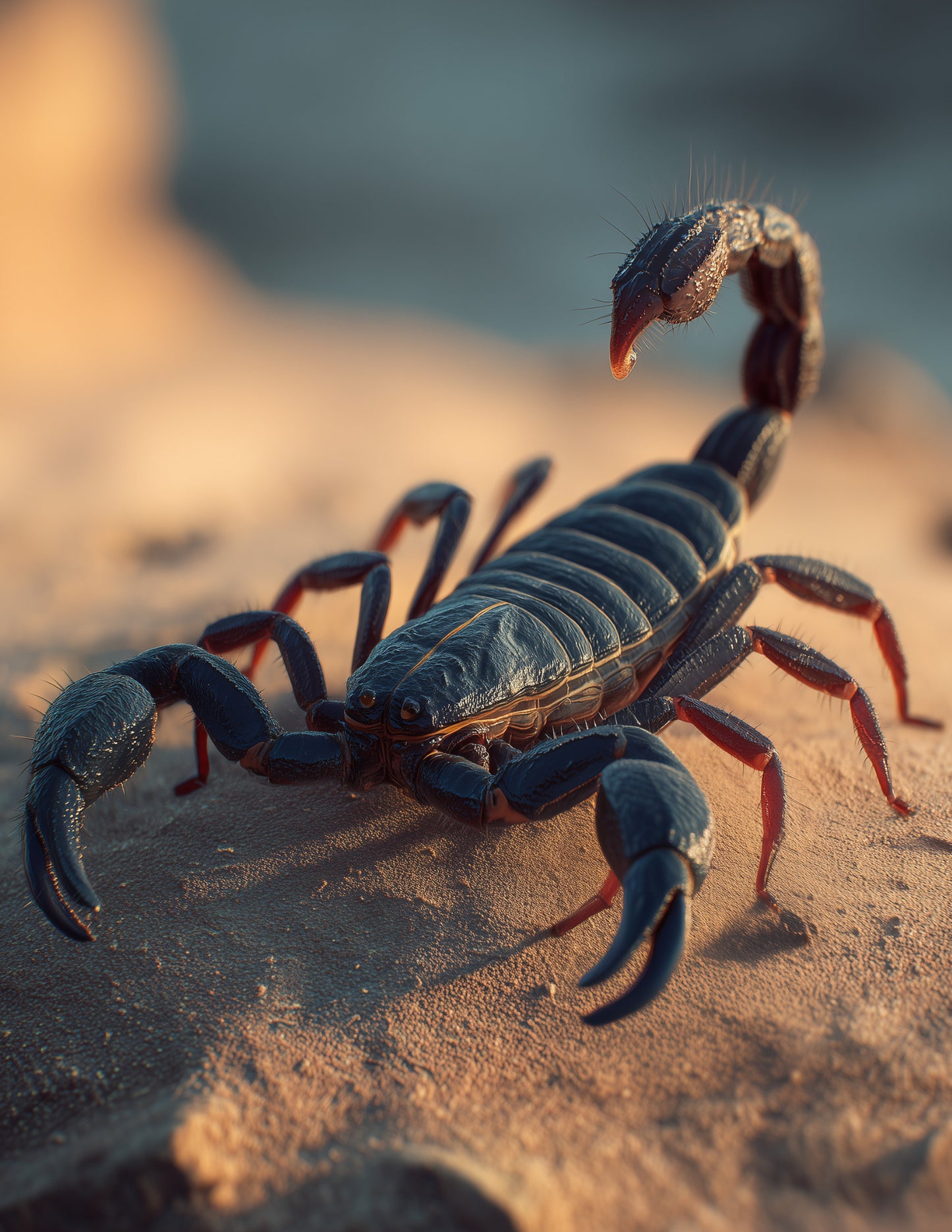Scorpion — Realistic Art, Dramatic Lighting Digital Wall Art, 3 Sizes Included, Living Room Decor