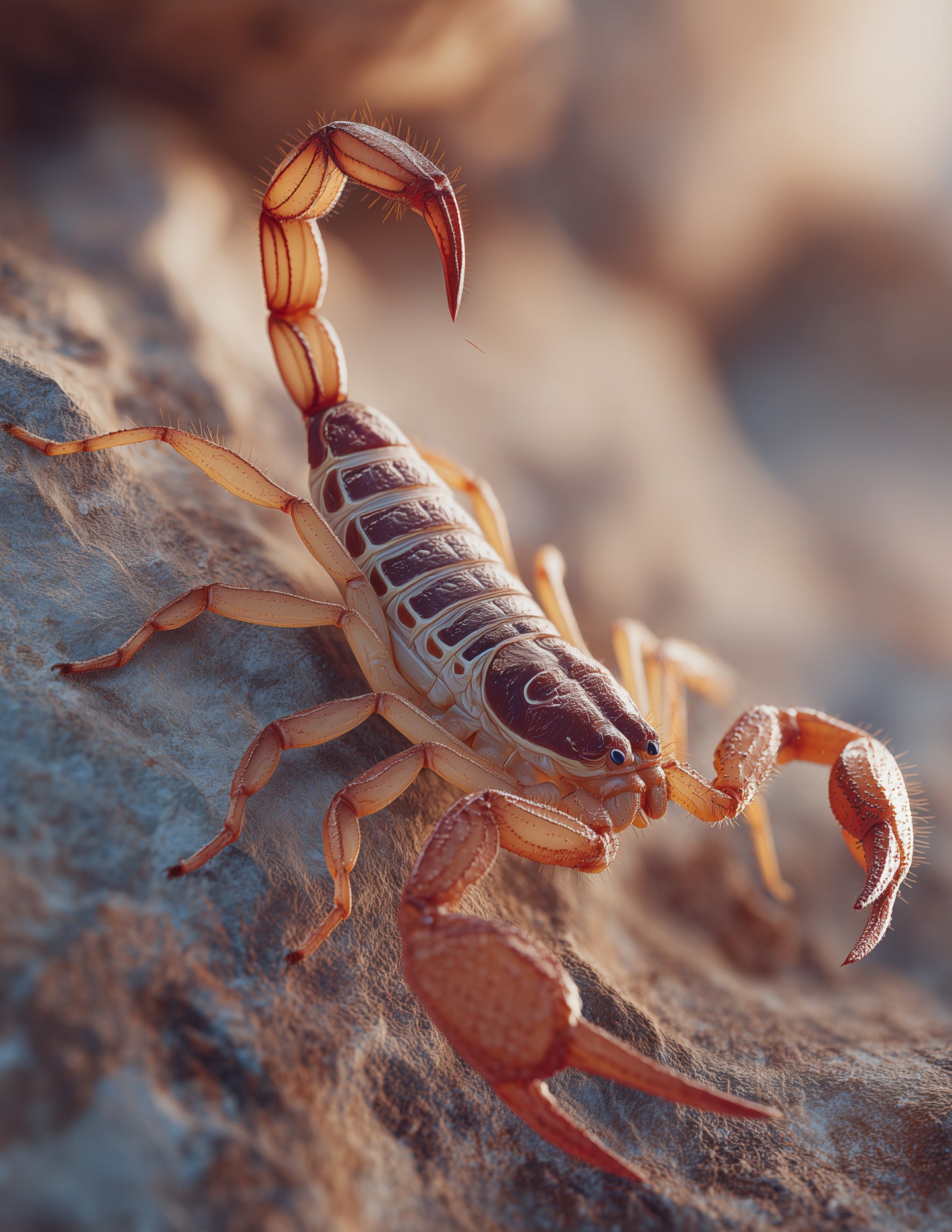 Scorpion — Realistic Art, Warm Texture Digital Wall Art, 3 Sizes Included, Living Room Decor