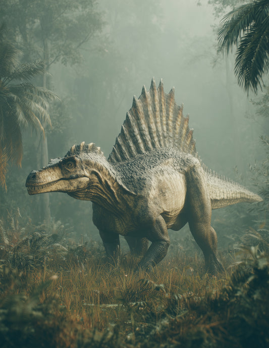 Spinosaurus — Realistic Art, Muted Palette Digital Wall Art, 3 Sizes Included, Living Room Decor