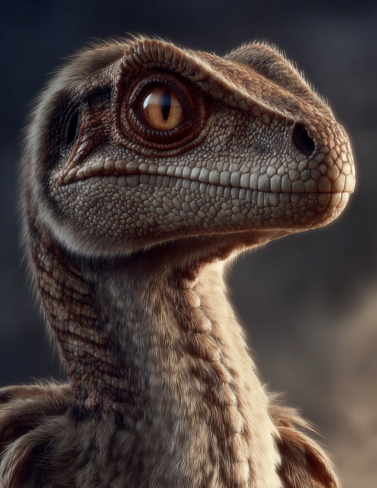 Velociraptor — Realistic Art, Balanced Tones Digital Wall Art, 3 Sizes Included, Living Room Decor