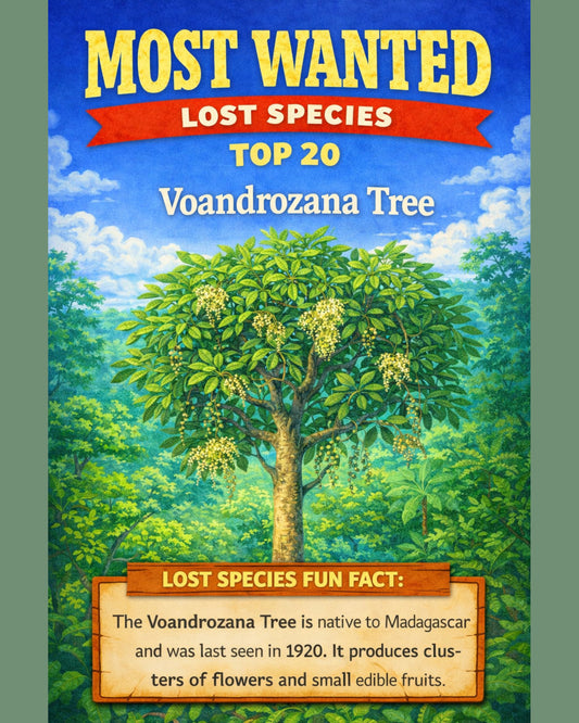 Voandrozana Tree — Lost Species Art, Most Wanted Top 20, 3 Sizes Included, Living Room Decor