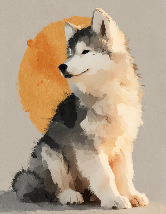 Wolf — Nursery Art, Dreamy Pastels Digital Wall Art, 3 Sizes Included, Nursery Decor