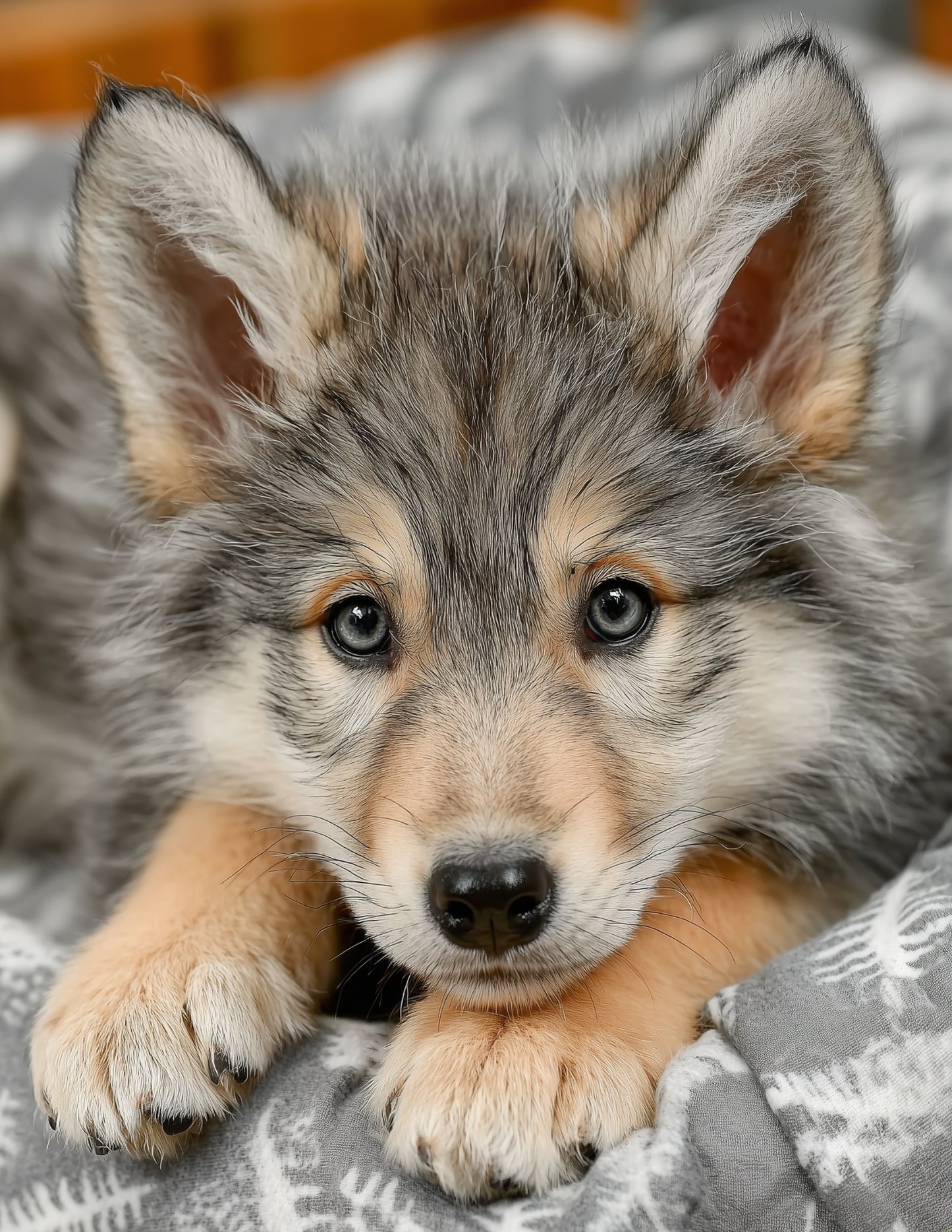 Wolf — Nursery Art, Warm Tones Digital Wall Art, 3 Sizes Included, Nursery Decor